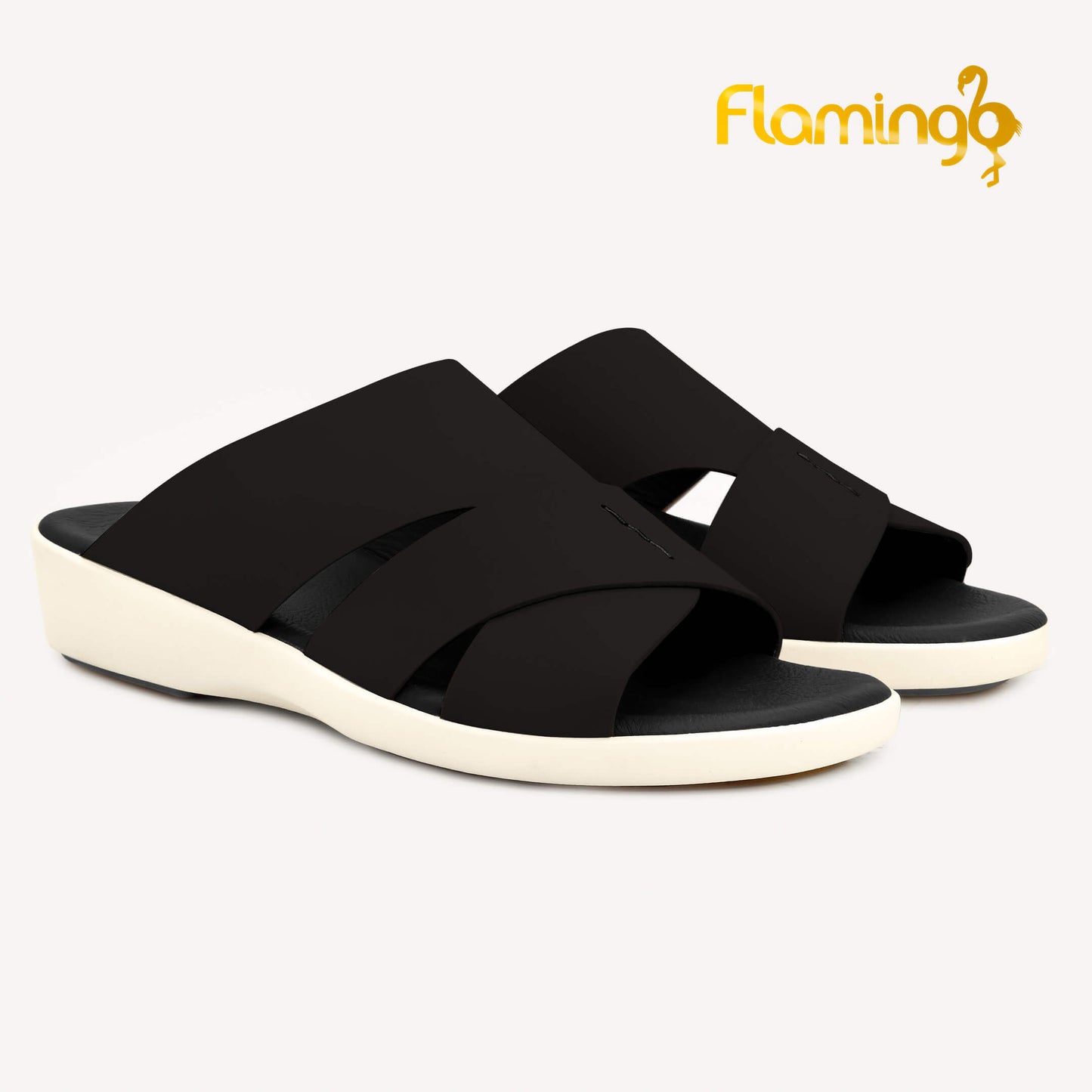 Flamingo[FG113]817 Black Gents Arabic Sandal