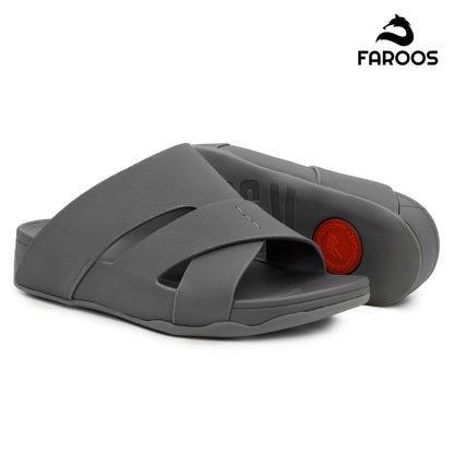 Faroos[F265]M106 Gray Gents Arabic Sandal