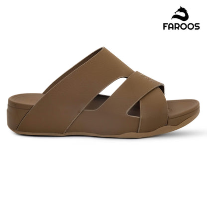 Faroos[F266]M106 Khaki Gents Arabic Sandal