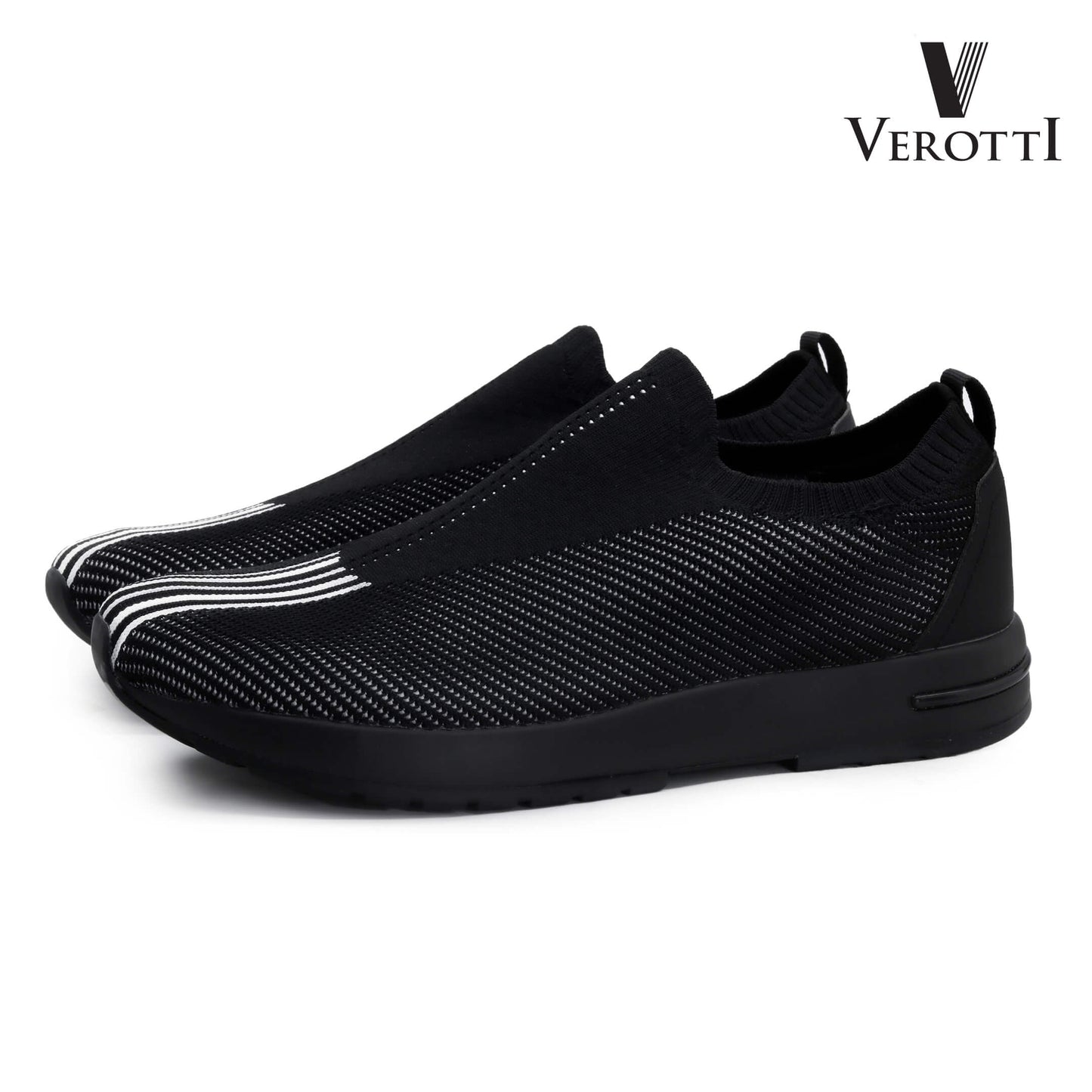 Verotti[X343]922 Full Black Gents Shoes