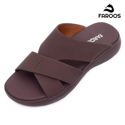 Faroos[F317]M070 Brown Gents Arabic Sandal