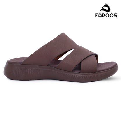 Faroos[F317]M070 Brown Gents Arabic Sandal