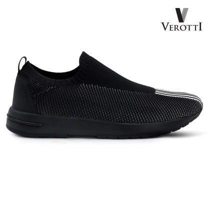 Verotti[X343]922 Full Black Gents Shoes