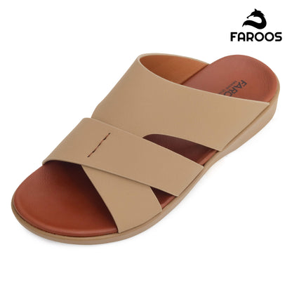 Faroos[F464]M266 Beige Gents Arabic Sandal