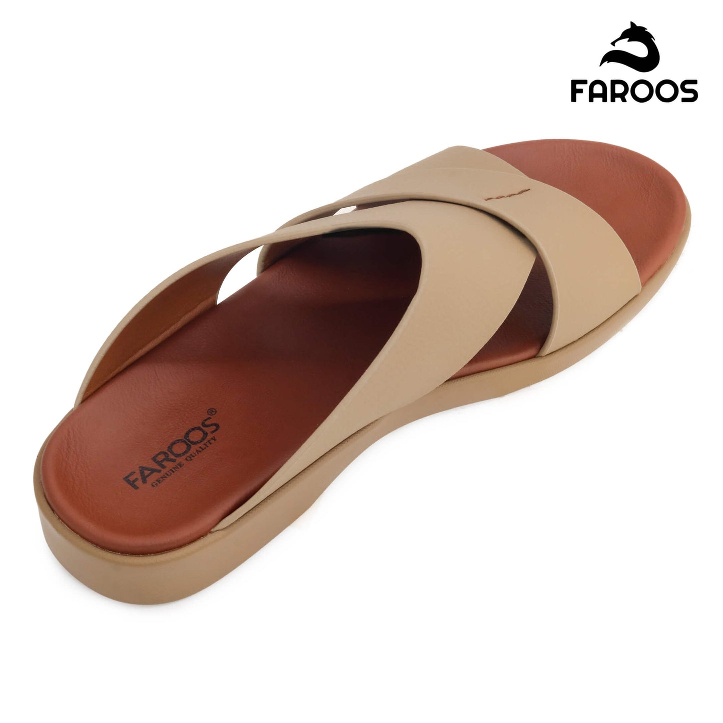 Faroos[F464]M266 Beige Gents Arabic Sandal