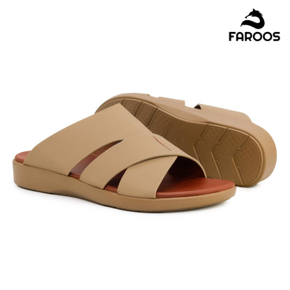 Faroos[F464]M266 Beige Gents Arabic Sandal