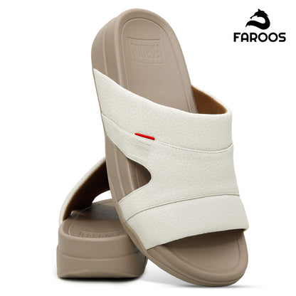 Faroos[F524]M002 Light Gray Gents Arabic Sandal