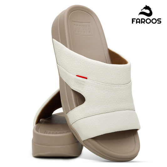 Faroos[F524]M002 Light Gray Gents Arabic Sandal