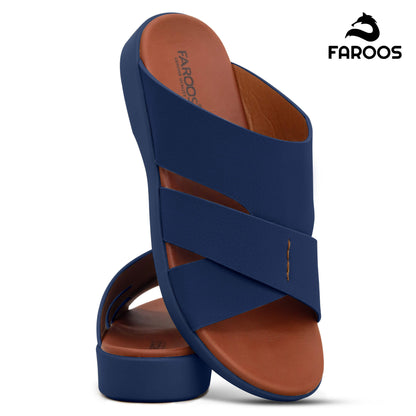 Faroos[F467]M266 Navy Gents Arabic Sandal