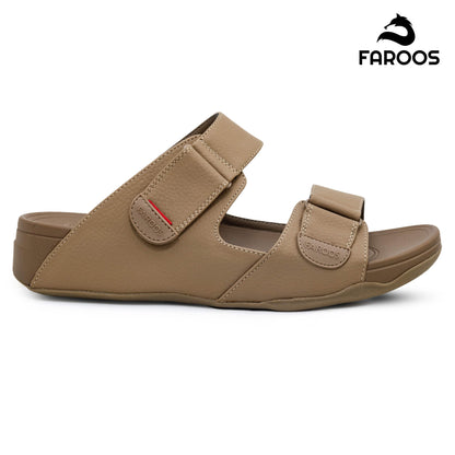 Faroos[F130]M051 Khaki Gents Arabic Sandal
