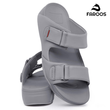Faroos[F306]M120 Light Gray Gents Arabic Sandal