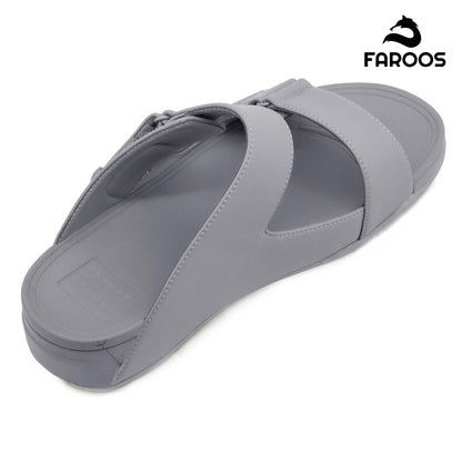 Faroos[F306]M120 Light Gray Gents Arabic Sandal