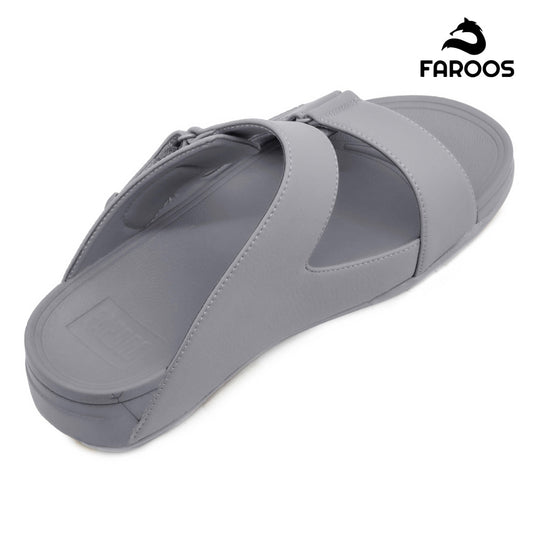 Faroos[F306]M120 Light Gray Gents Arabic Sandal