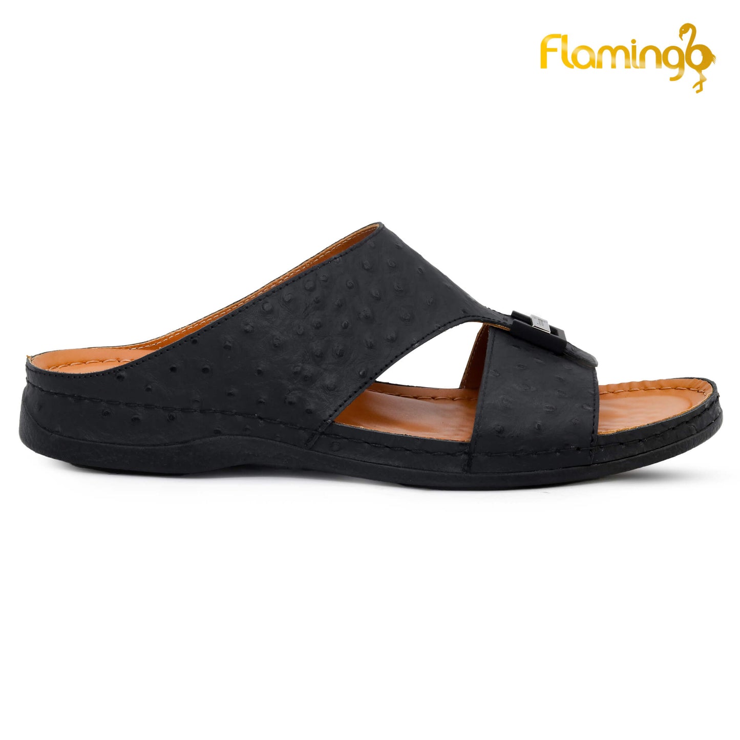Flamingo [FG120]142 Black Gents Arabic Medical Sandal