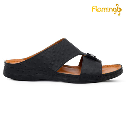 Flamingo [FG120]142 Black Gents Arabic Medical Sandal