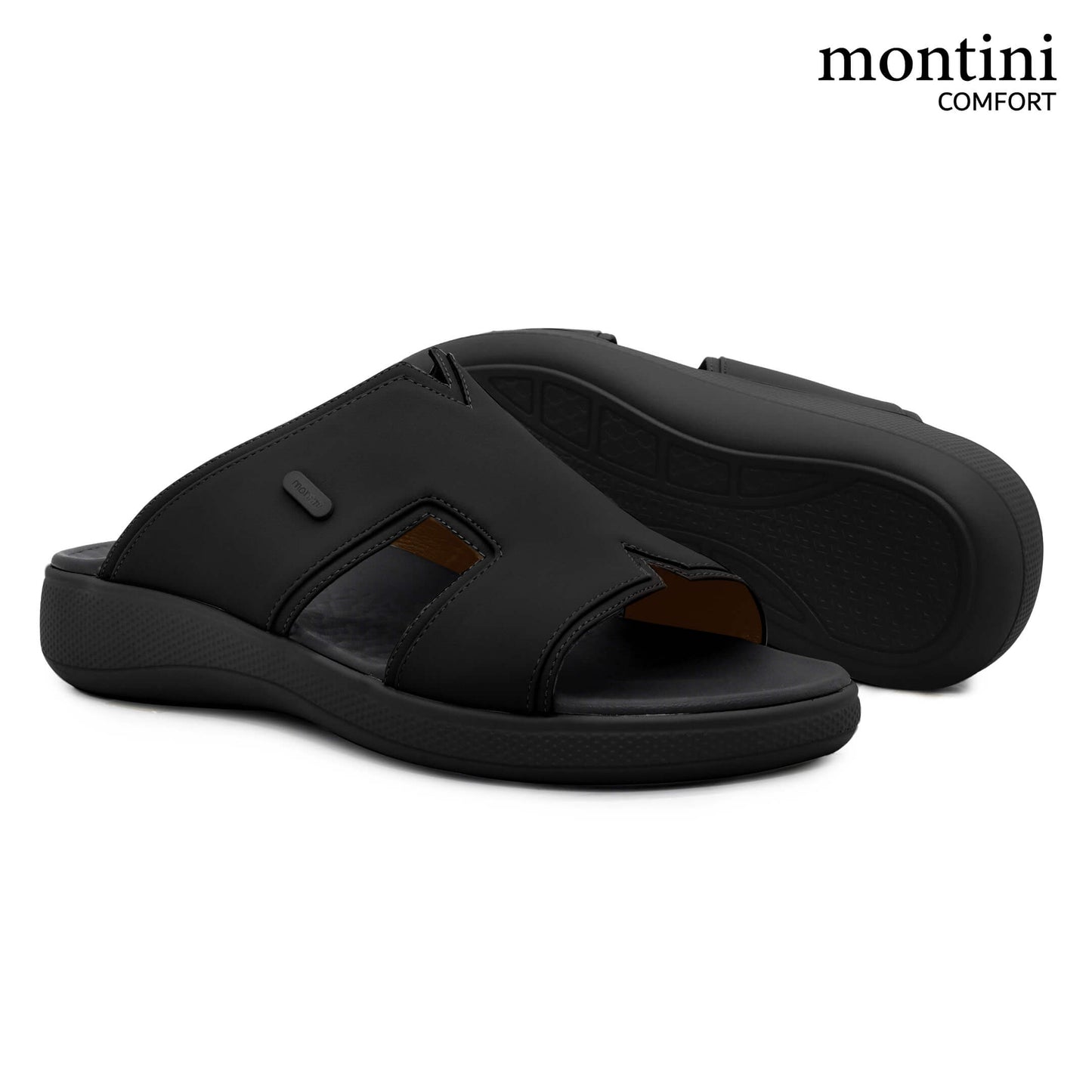 Montini M015(C77) Black Gents Arabic Sandal