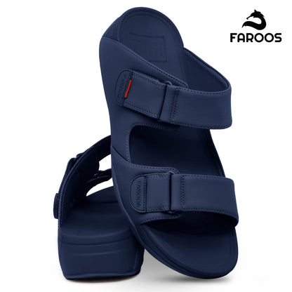 Faroos[F307]M120 Navy Gents Arabic Sandal