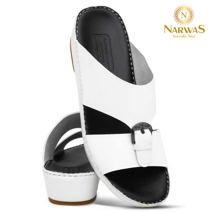Narwas 2000 [NG126] White Black Gents Sandal