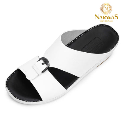 Narwas 2000 [NG126] White Black Gents Sandal