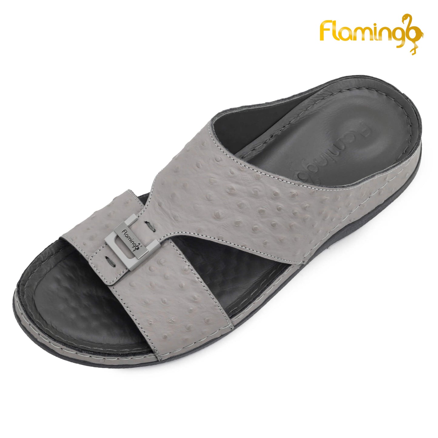 Flamingo [FG121]142 Grey Gents Arabic Medical Sandal
