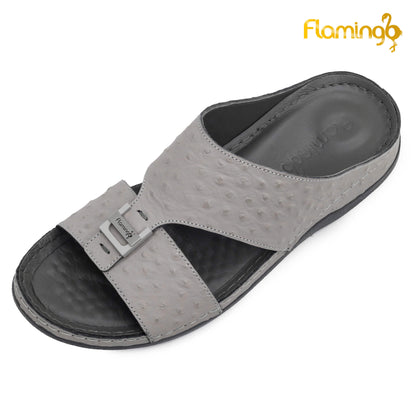 Flamingo [FG121]142 Grey Gents Arabic Medical Sandal
