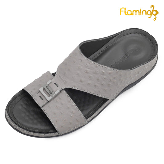 Flamingo [FG121]142 Grey Gents Arabic Medical Sandal