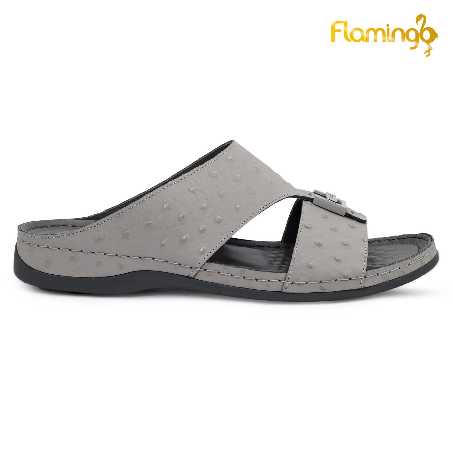 Flamingo [FG121]142 Grey Gents Arabic Medical Sandal