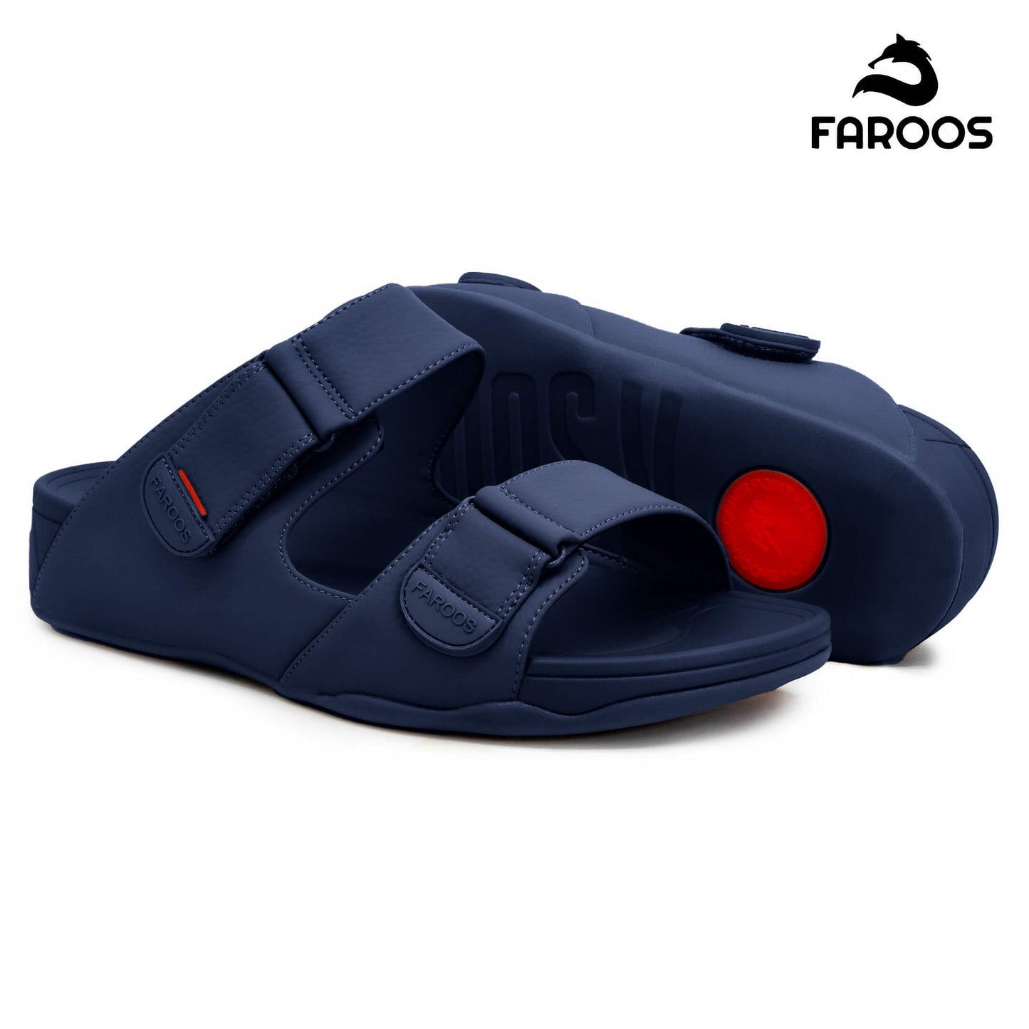 Faroos[F307]M120 Navy Gents Arabic Sandal
