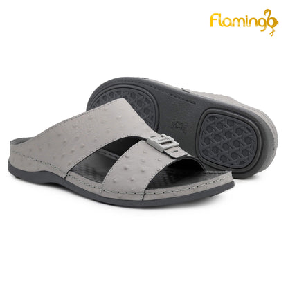 Flamingo [FG121]142 Grey Gents Arabic Medical Sandal