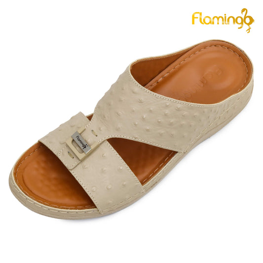 Flamingo [FG122]142 Beige Gents Arabic Medical Sandal