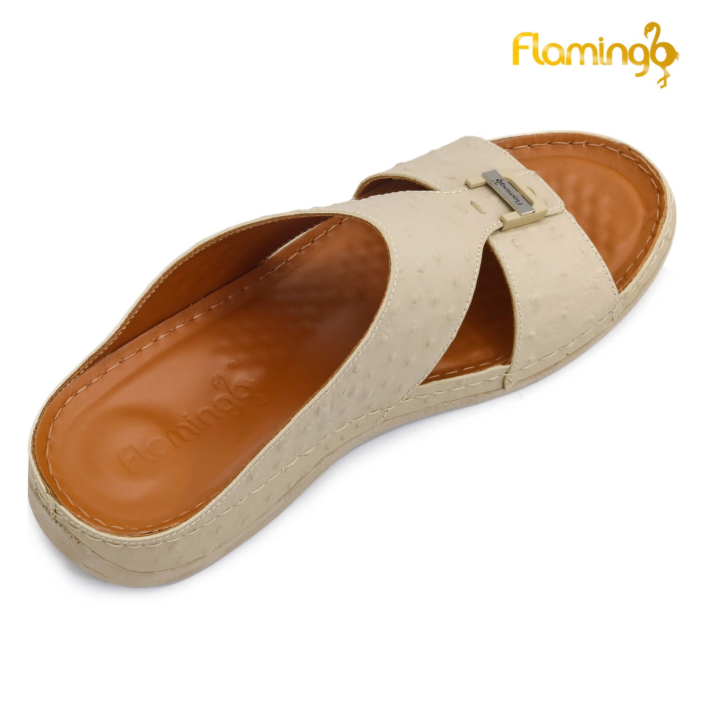 Flamingo [FG122]142 Beige Gents Arabic Medical Sandal