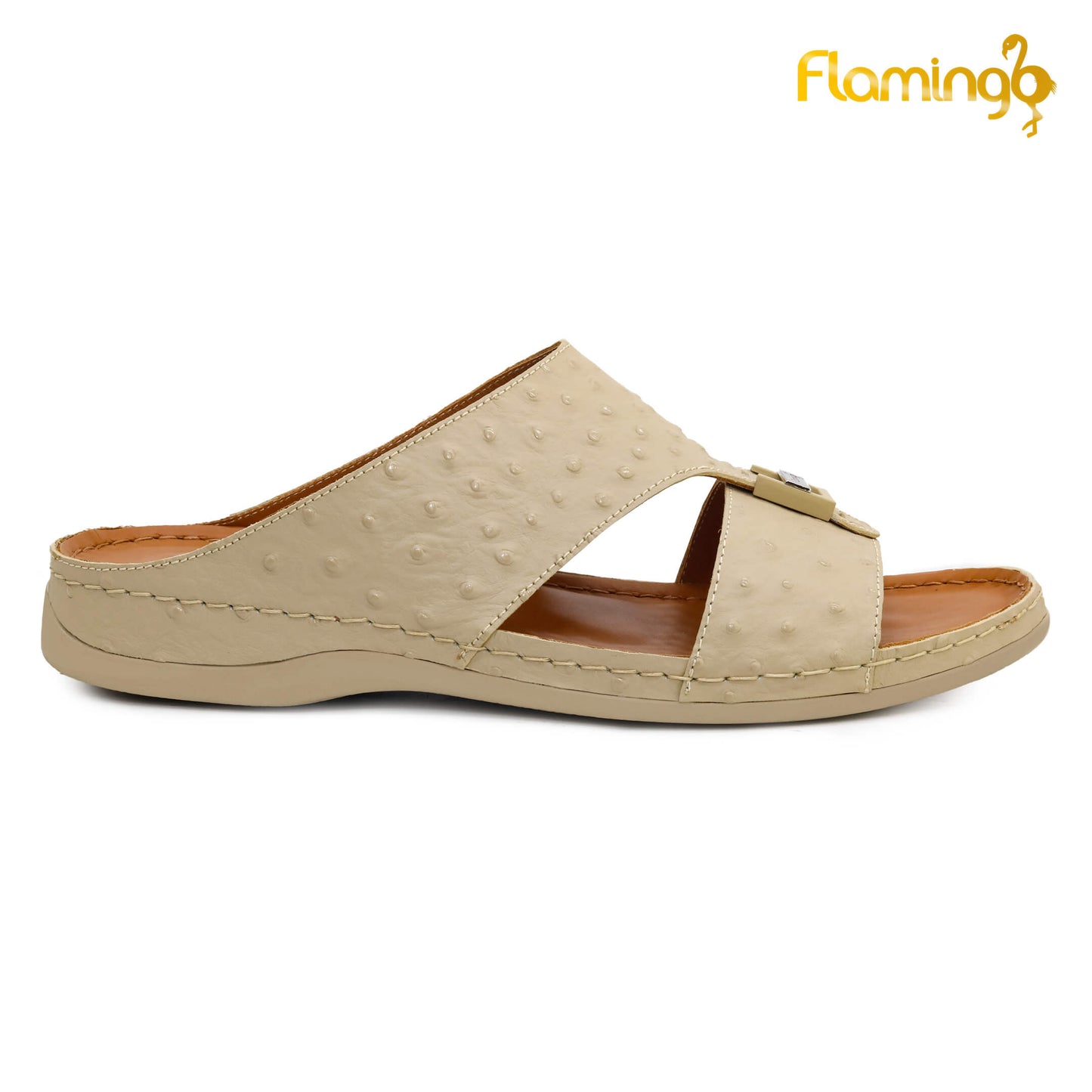 Flamingo [FG122]142 Beige Gents Arabic Medical Sandal