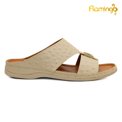 Flamingo [FG122]142 Beige Gents Arabic Medical Sandal