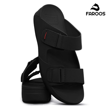 Faroos[F499]M139 Black Gents Arabic Sandal