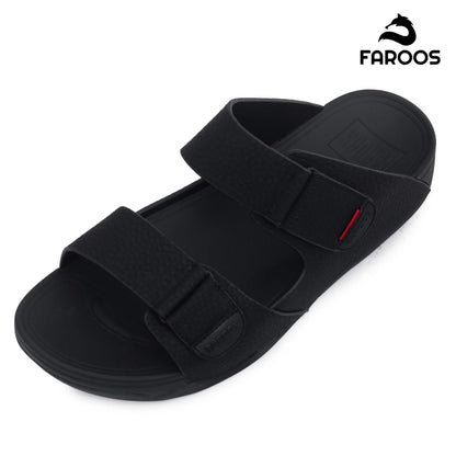 Faroos[F499]M139 Black Gents Arabic Sandal