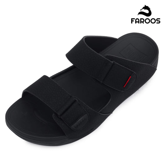 Faroos[F499]M139 Black Gents Arabic Sandal
