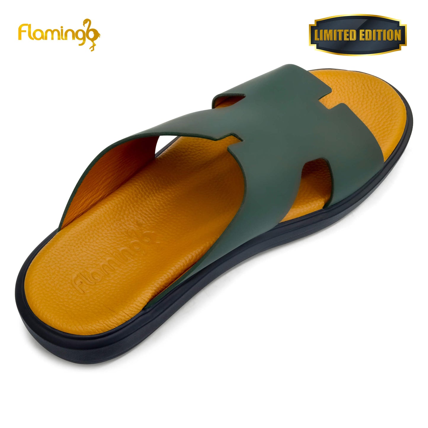 Flamingo Premium[FG110]7009 Olive Gents Arabic Sandal
