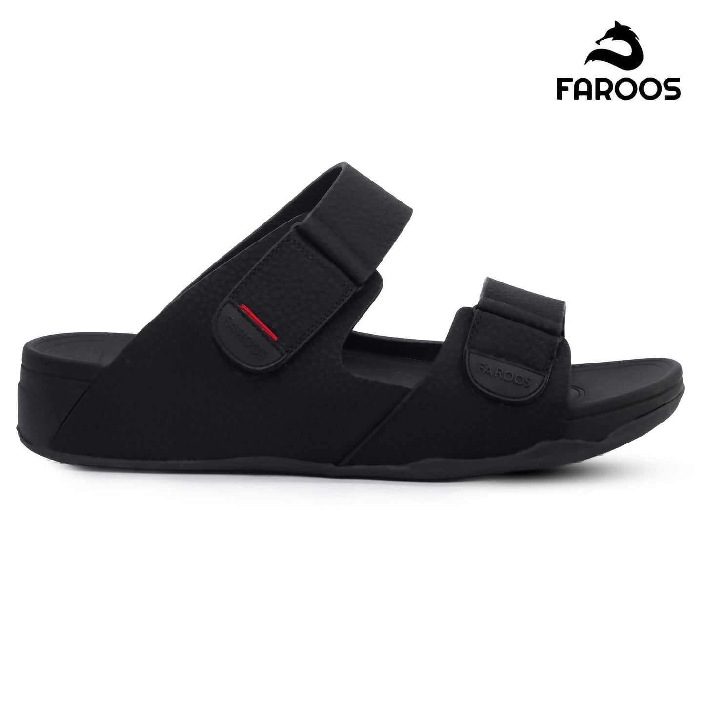 Faroos[F499]M139 Black Gents Arabic Sandal