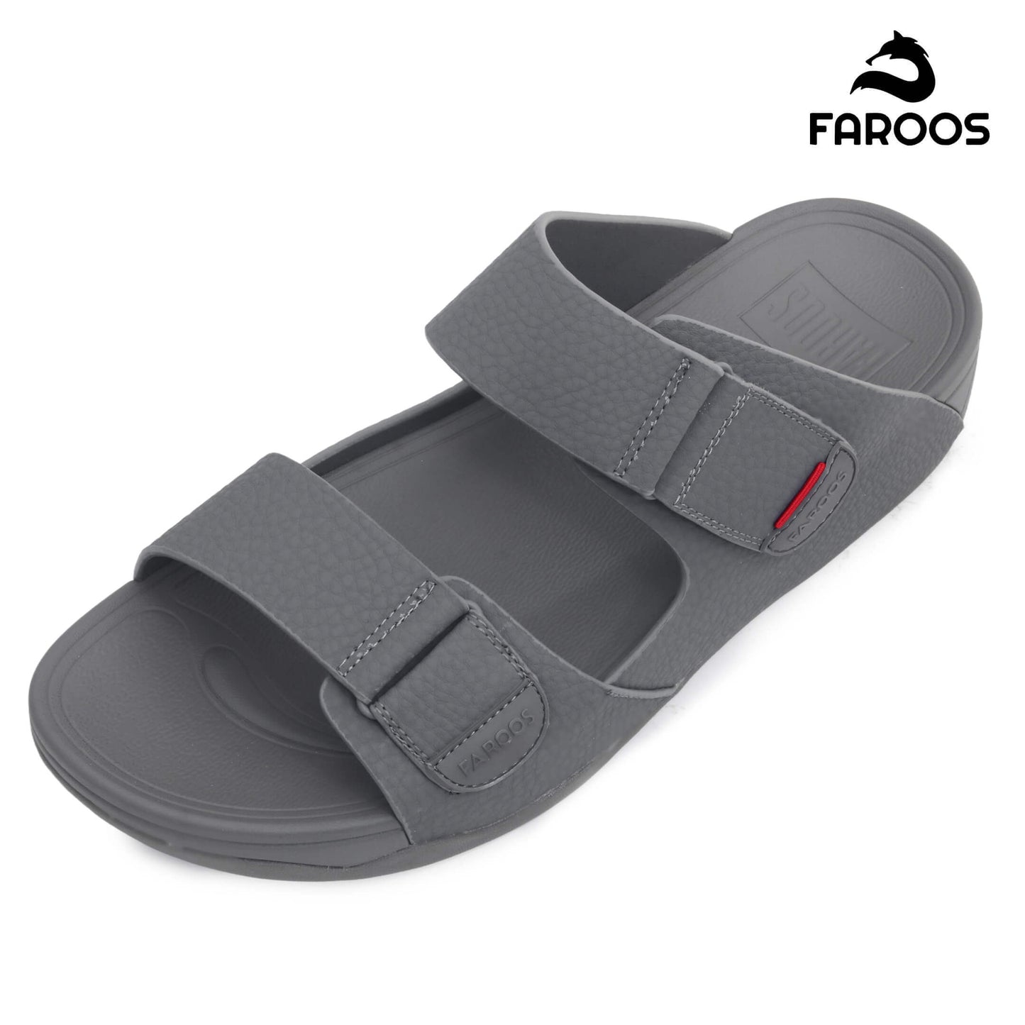Faroos[F500]M139 Grey Gents Arabic Sandal