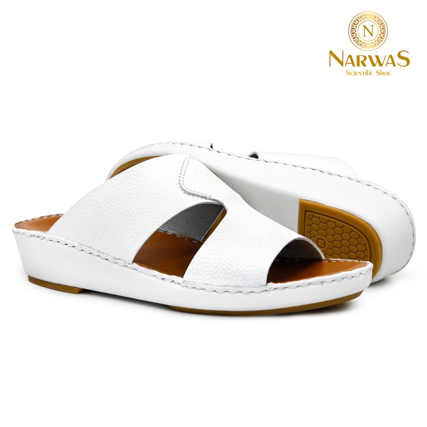 Narwas 1000 [NG132] White Gents Sandal