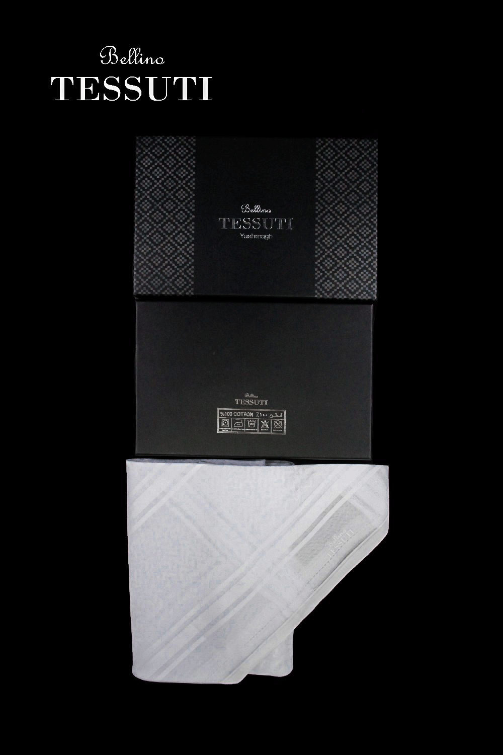 غترة تيسوتي البيضاء الفاخرة خفيفة الوزن وجيدة التهوية للرجال