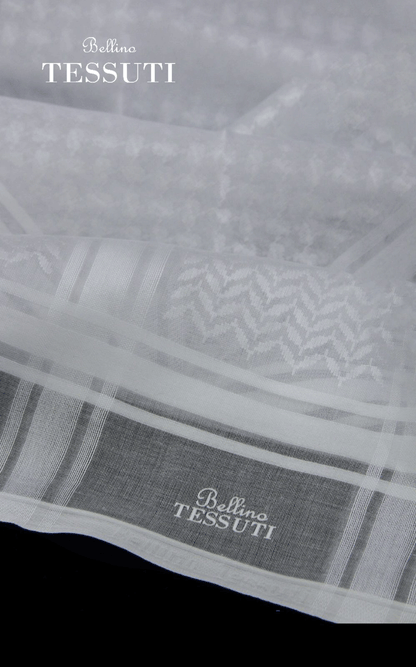 غترة تيسوتي البيضاء الفاخرة خفيفة الوزن وجيدة التهوية للرجال