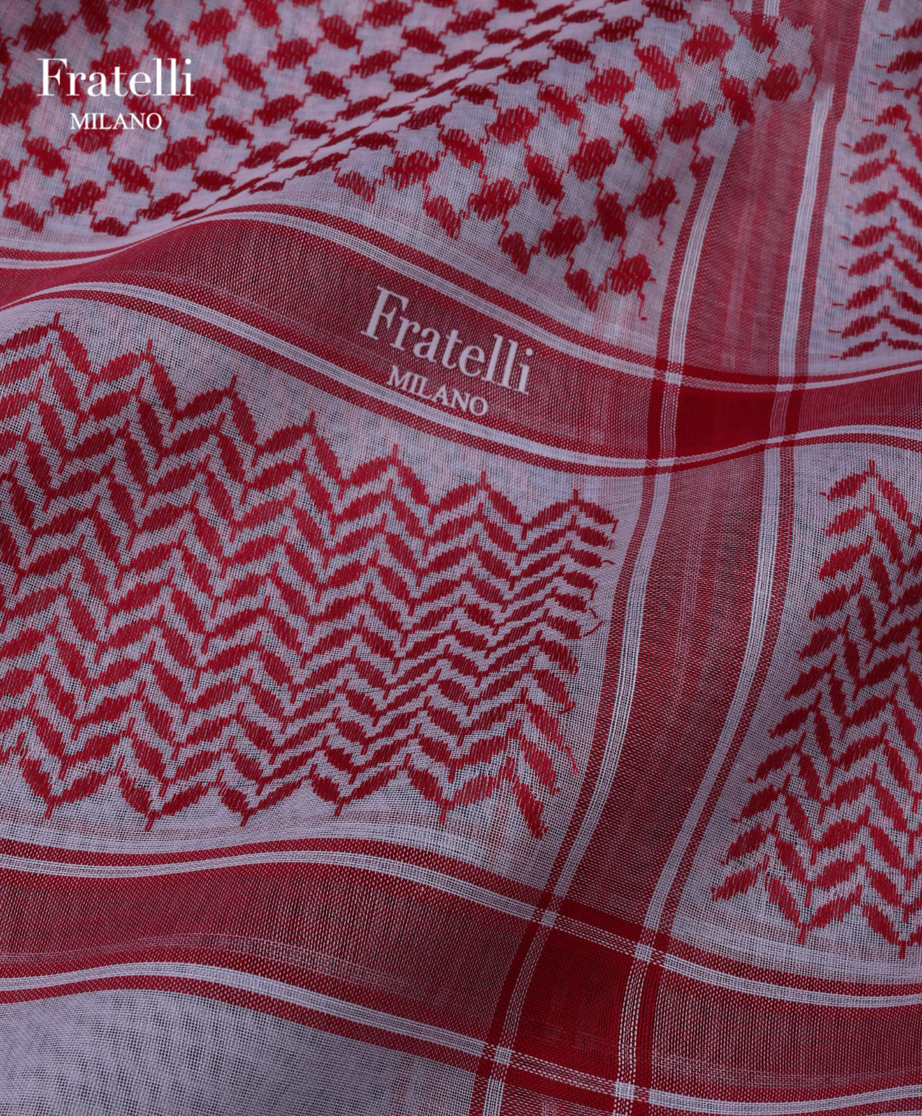 Fratelli Milano Red Arabic Ghutra for Men – Premium Lightweight & Breathable Fabric
