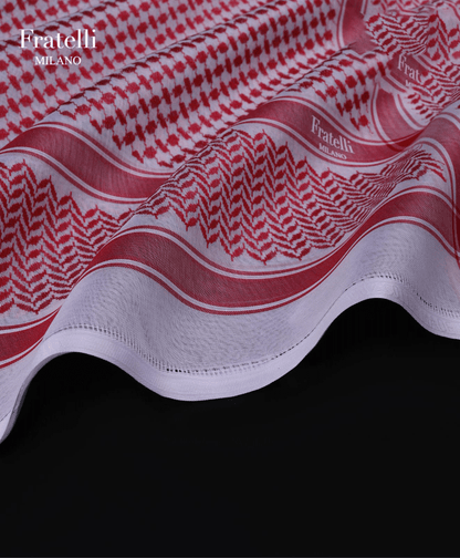 Fratelli Milano Red Arabic Ghutra for Men – Premium Lightweight & Breathable Fabric