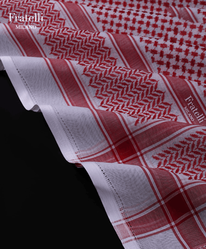 Fratelli Milano Red Arabic Ghutra for Men – Premium Lightweight & Breathable Fabric